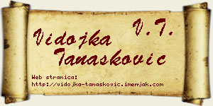 Vidojka Tanasković vizit kartica